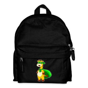 Cape de super-héros girafe - Sac à dos Enfant - noir - Devant