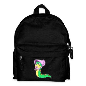 Schlange Baby Schnuller - Kinder Rucksack - Schwarz - Vorne