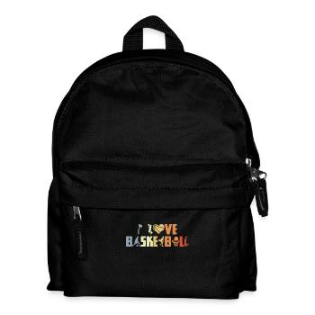 Basketball Liebe - Kinder Rucksack - Schwarz - Vorne