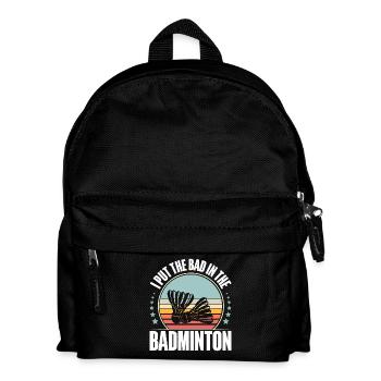 Badminton - Sac à dos Enfant - noir - Devant