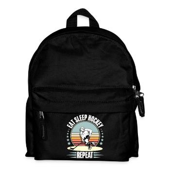 Eishockey - Kinder Rucksack - Schwarz - Vorne