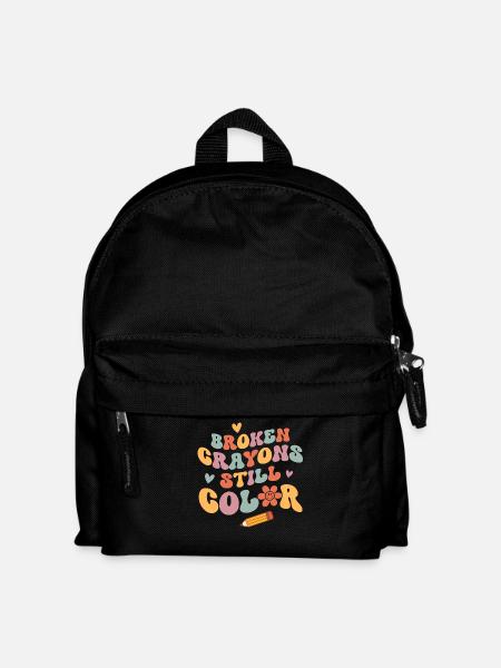 Psychische Gesundheit Mental Health - Kinder Rucksack - Schwarz