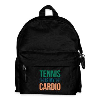 Funny Tennis Art Tennis Is My Cardio Tennis Lover - Kinder Rucksack - Schwarz - Vorne