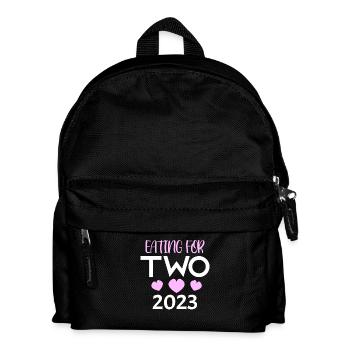 Zwillinge Schwanger - Kinder Rucksack - Schwarz - Vorne