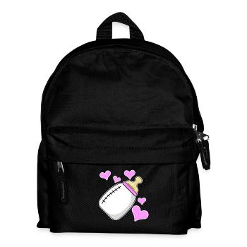 daughter milk bottle girl pregnant birth - Kids' Backpack - black - Front