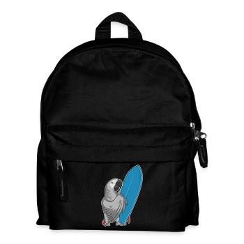 Parrot surf board Summer - Sac à dos Enfant - noir - Devant