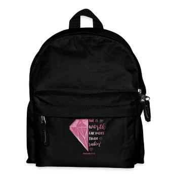 Christian religious motif - Kids' Backpack - black - Front