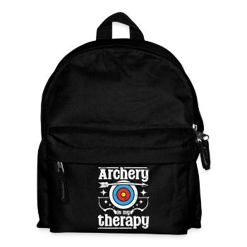 Le tir à l’arc est ma thérapie - Sac à dos Enfant - noir - Devant