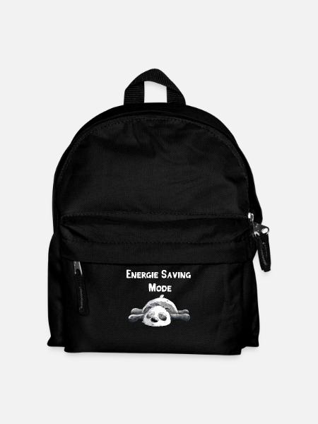 Träumender Panda Bär - Kinder Rucksack - Schwarz