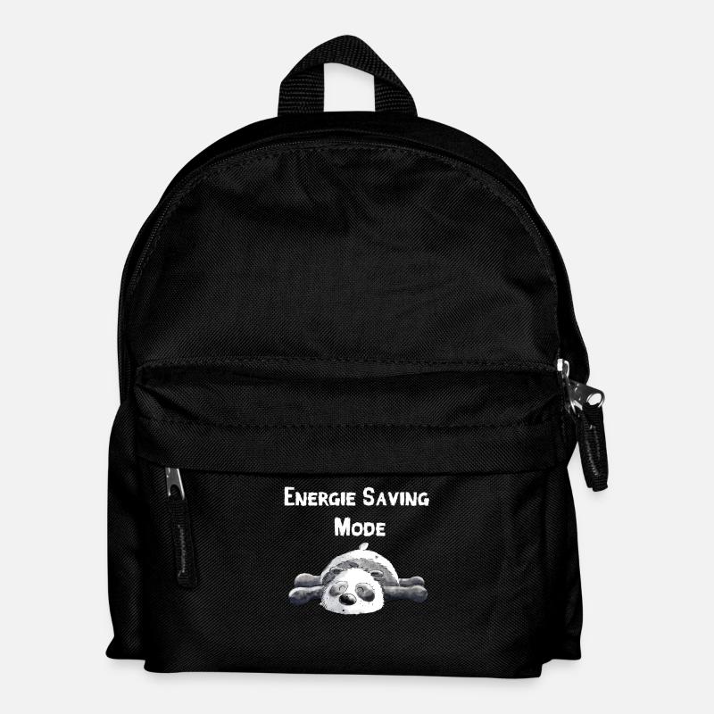 Träumender Panda Bär - Kinder Rucksack - Schwarz