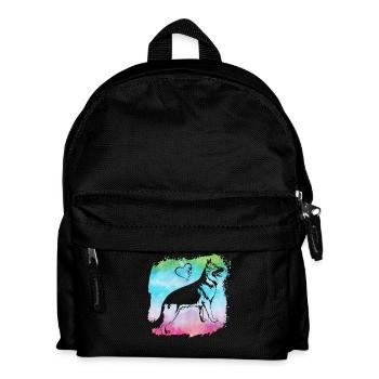 Deutscher Schäferhund - Kinder Rucksack - Schwarz - Vorne