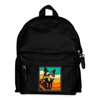 Berger allemand - Sac à dos Enfant - noir - Devant