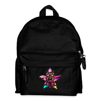 Deutscher Schäferhund - Kinder Rucksack - Schwarz - Vorne