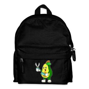 Avocado hairdresser scissors comb - Kids' Backpack - black - Front