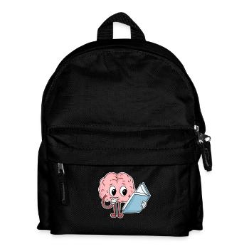 Reading Brain Funny Book Books - Kids' Backpack - black - Front