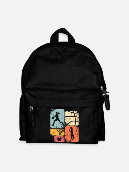 Basketball Basketballerin Frauen Basketball - Kinder Rucksack - Schwarz