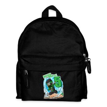 5. Geburtstag Junge Ninja Grün - Kinder Rucksack - Schwarz - Vorne