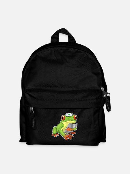 Frog Nurse - Kids' Backpack - black