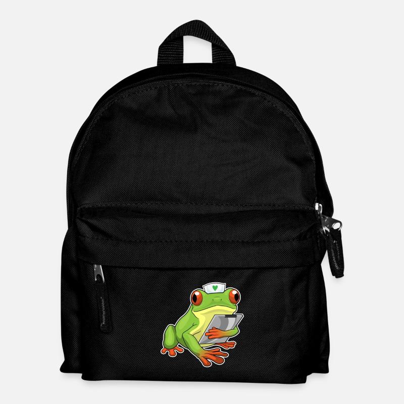 Frog Nurse - Kids' Backpack - black