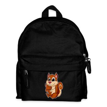 Squirrel Family - Squirrel with Baby - Kids' Backpack - black - Front