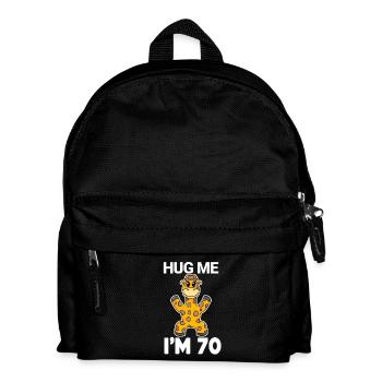 70 Geburtstag - 70 Jahre - Umarmung - Kinder Rucksack - Schwarz - Vorne