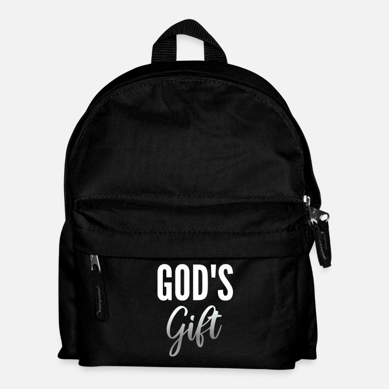 Geschenk Gottes - Kinder Rucksack - Schwarz
