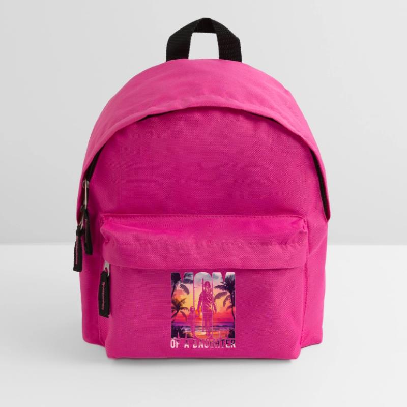 Mutter mit einer Tochter Muttertag Strand Mama Kinder Rucksack