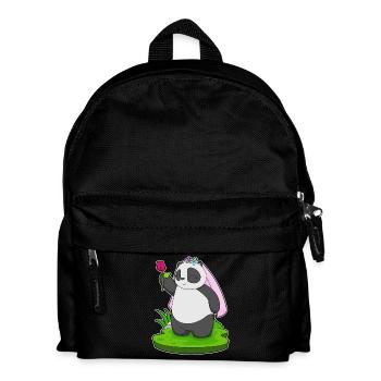 Panda Bride Rose Mariage - Sac à dos Enfant - noir - Devant