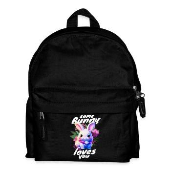 Le lapin de Pâques doux vous apporte de l’amour - Sac à dos Enfant - noir - Devant