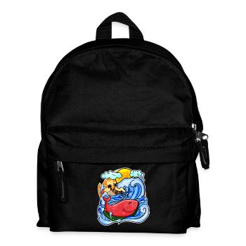 Watermelon Whale - Kids' Backpack - black - Front