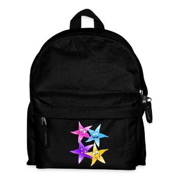 Vivid Star Quartet Fun Cartoon Stars - Sac à dos Enfant - noir - Devant