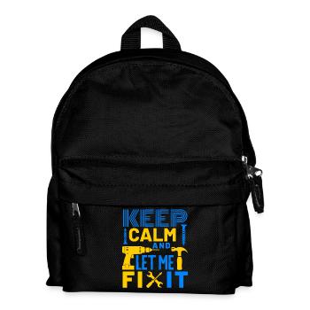 Restez calme et laissez-moi le réparer - Sac à dos Enfant - noir - Devant