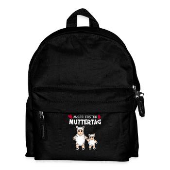 Muttertag - erster Muttertag Geschenk - Kinder Rucksack - Schwarz - Vorne