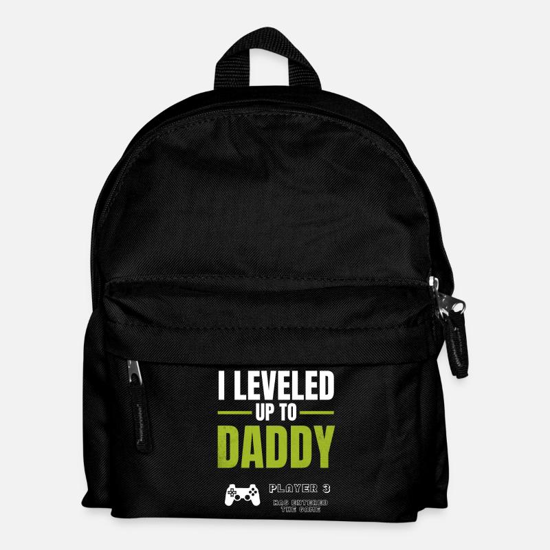 Level Up Daddy – Gamer Väter Design - Sac à dos Enfant - noir
