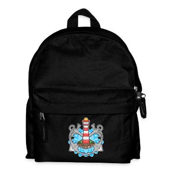 Phare d’ancre Mer du Nord - Sac à dos Enfant - noir - Devant