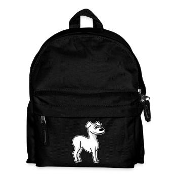Whippet Dog Race Greyhound Dog Propriétaire - Sac à dos Enfant - noir - Devant