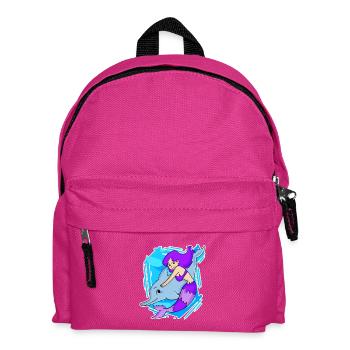 Meerjungfrau - Kinder Rucksack - Fuchsia - Vorne