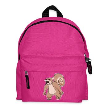 wütendes Eichhörnchen - Kinder Rucksack - Fuchsia - Vorne