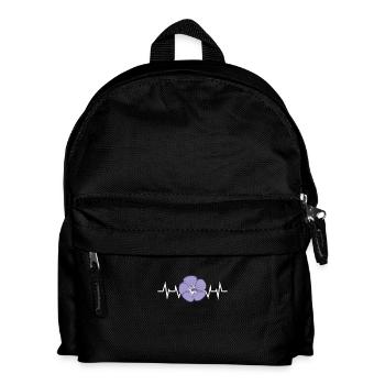 Pétale de fleur pourpre - Sac à dos Enfant - noir - Devant