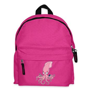Tintenfisch Friseur Schere - Kinder Rucksack - Fuchsia - Vorne