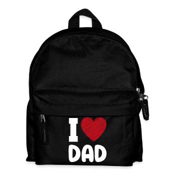 J’aime le cœur de papa - Sac à dos Enfant - noir - Devant