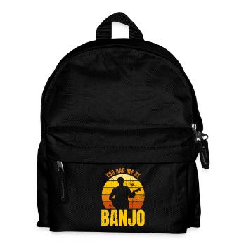 Quote: Banjo player - Kids' Backpack - black - Front