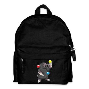 Mole Juggler Juggling - Kids' Backpack - black - Front
