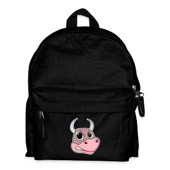 angry bull - Kids' Backpack - black - Front