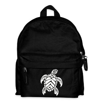 Tortue marine - Sac à dos Enfant - noir - Devant