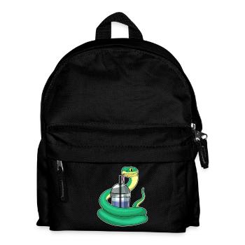 Schlange Bubble Tea - Kinder Rucksack - Schwarz - Vorne