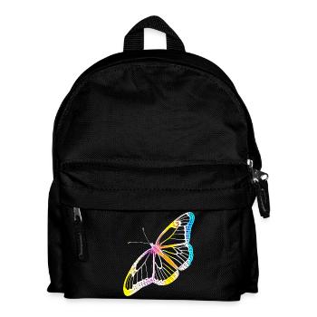 Schmetterling Schmetterling Monarch Frühling Buntes Geschenk - Kinder Rucksack - Schwarz - Vorne