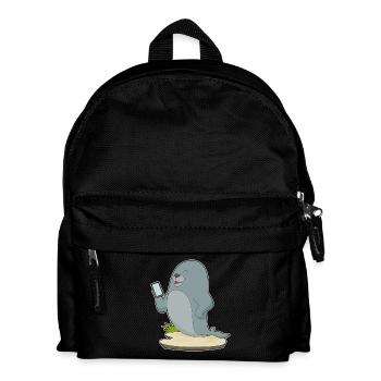 Seal Smartphone - Kids' Backpack - black - Front