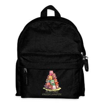Achtung Knuddelhaufen Teddybär - Kinder Rucksack - Schwarz - Vorne