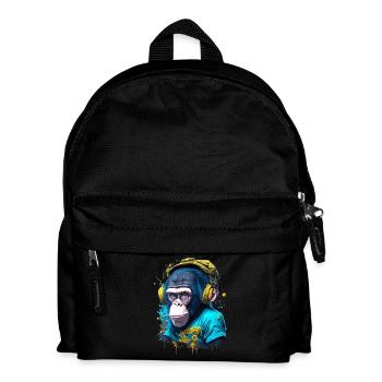 Iconic monkey - Kids' Backpack - black - Front